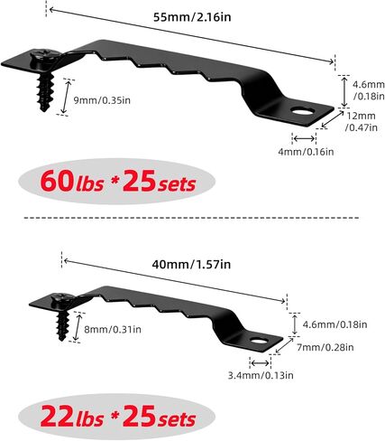 251Pcs Picture Hanging Kit, Dual-Size Heavy Duty Picture Hanging Hardware in Kuwait