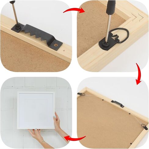 251Pcs Picture Hanging Kit, Dual-Size Heavy Duty Picture Hanging Hardware in Kuwait