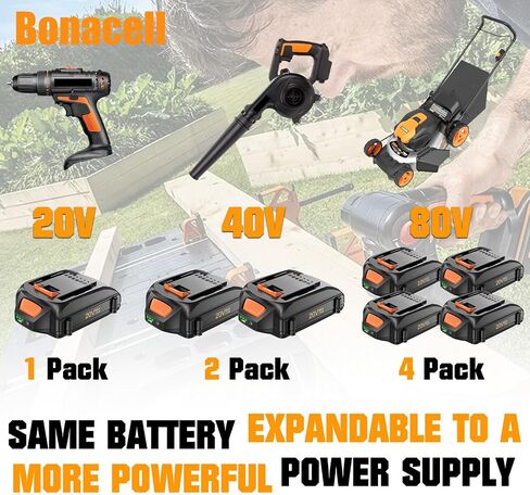 Bonacell 2 Pack 6.5Ah 20V PCC685L Replacement for Porter Cable 20V Battery Compatible with Porter Cable 20V Lithium Battery PCC680L PCC681L PCC682L PCC685L PCC660B PCC790B in Kuwait