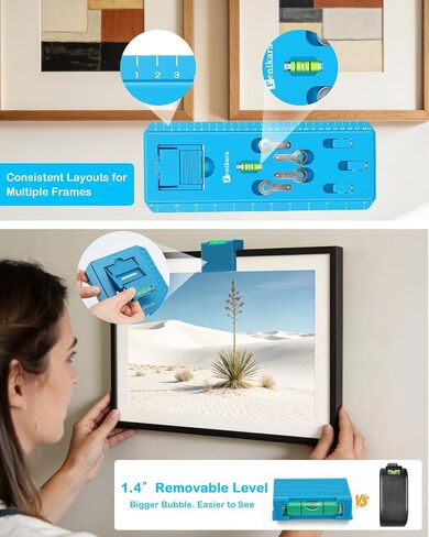 Picture Hanging Kit, Fast and Precise Positioning Picture Hangers in Kuwait