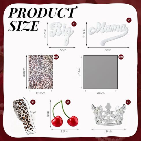 77 Pcs Big Mama Bouquet Flower Kit Leopard Wrapping Paper in Kuwait