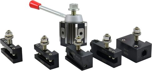 مجموعة أدوات التغيير السريع Shars BXA من نوع مكبس مخرطة CNC 6 قطع لأرجوحة مخرطة 10 بوصة - 15 بوصة 202-9462 م} in Kuwait