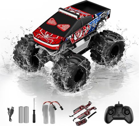 TOZDTO Remote Control Car, Amphibious Monster Truck Toys for Boys RC Cars in Saudi Arabia
