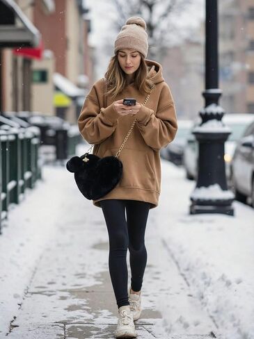 BIBDOO Furry Heart Shaped Purse for Women Cute Girls Shoulder Bag Crossbody Handbag in Kuwait