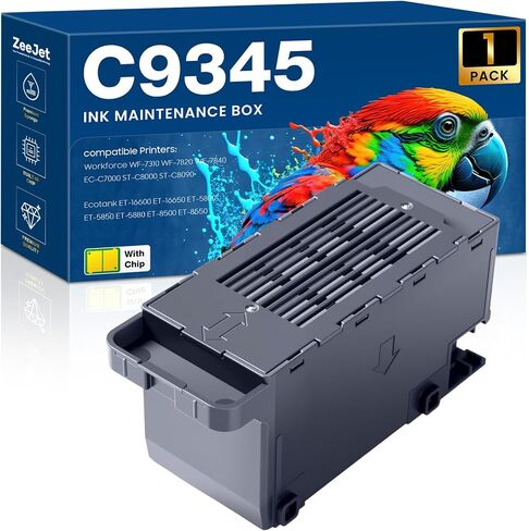 C9345 Ink Maintenance Box Compatible for ET-8550 ET-16600 ET-5850 ET-5800 ET-16650 ET-8500 WF-7840 WF-7820 ET-5880 WF-7310 ST-C8000 ST-C8090 Printer Maintenance Box | C12C934591 PXMB9 C9345 1-Pack in Saudi Arabia