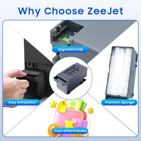C9345 Ink Maintenance Box Compatible for ET-8550 ET-16600 ET-5850 ET-5800 ET-16650 ET-8500 WF-7840 WF-7820 ET-5880 WF-7310 ST-C8000 ST-C8090 Printer Maintenance Box | C12C934591 PXMB9 C9345 1-Pack in Saudi Arabia