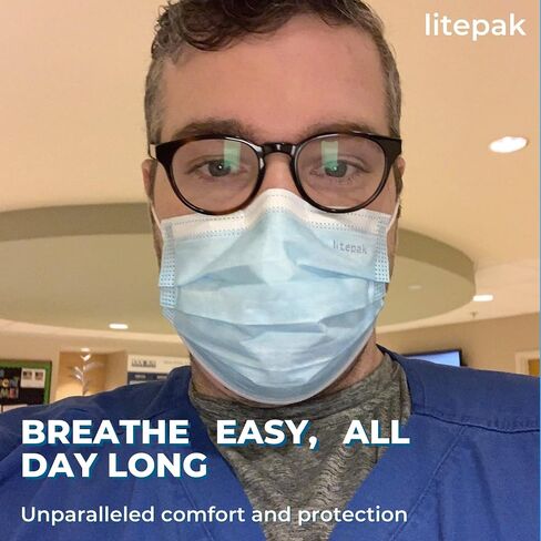 Litepak 2,000 Disposable Face Masks - Breathable Face Mask for Home, Office in Kuwait
