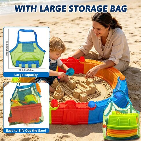 Elovien Sand Castle Building Kit, Portable Sandbox with Giant Castle Walls in Saudi Arabia
