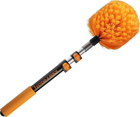 1.5-to-4 ft Cobweb Duster with Extension Pole // Spider Web Cleaner Cobweb Brush for Outdoor & Indoor Web Cleaning // Lightweight & Sturdy Telescopic Pole // The Ultimate Dusting Kit in Kuwait