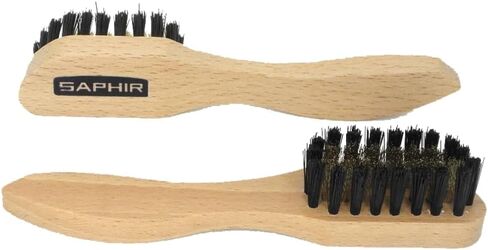 Saphir Brass Brush - Boar Silk Bristle for Shoe Care Polish & Cream in Kuwait