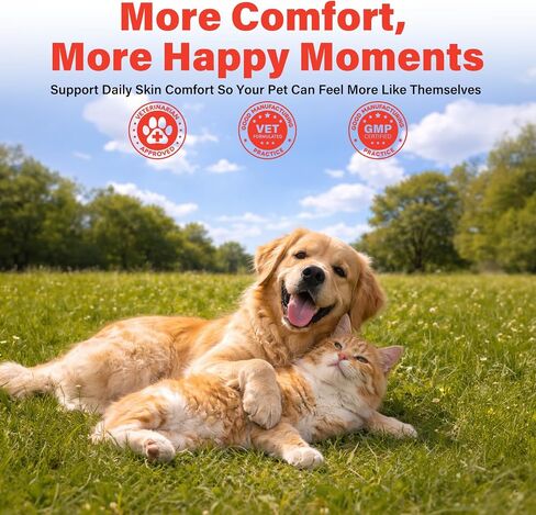 Ringworm Treatment for Cats and Dogs Spray,Help Ringworm Treatment,Itchy Skin,Calming for Paws & Ears Itchy,Dandruff and Redness Care,Supports Healthy Coat,Suitable for All Breeds and Ages, 6.76 oz in Kuwait