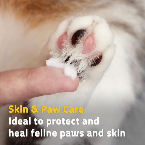 PetO'CERA Cat Cream - Hair Loss & Itch Relief for Hot Spots, Rashes, Allergies & Dry Skin - Soothing Moisturizer for Paws, Face & Body - pH Balanced & Lick-Safe Formula for Cats, 1.35 oz/40ml in Kuwait