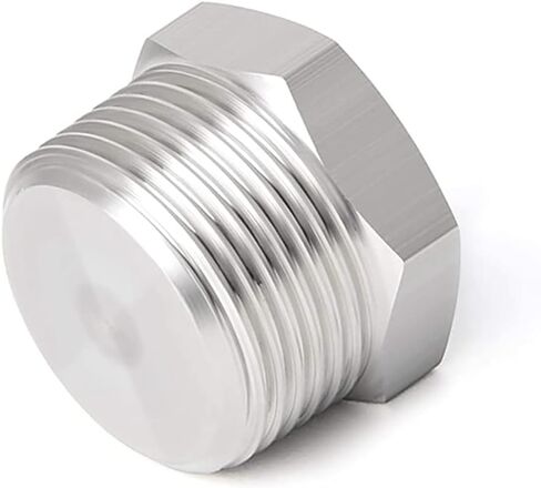 Joywayus 4Pcs Stainless Steel Outer Hex Thread Socket Pipe Plug Fitting 3/8" NPT Male in Kuwait