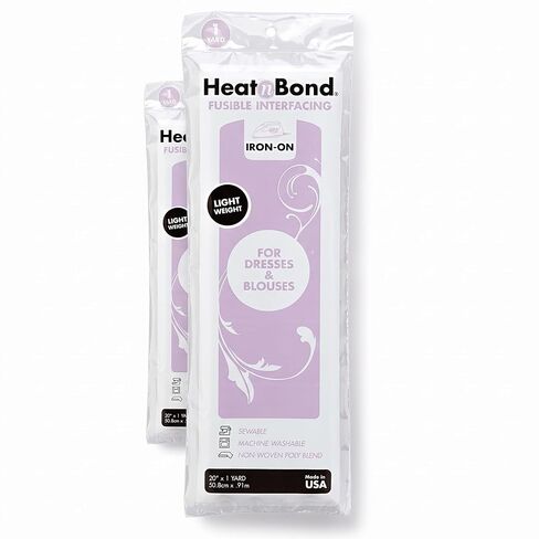 HeatnBond Q3336 Non-Woven Fusible Light Weight White 20" x 1 Yard (Pack of 2) in Kuwait