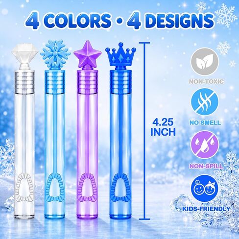 20-64PCS Mini Princess Bubble Wand Party Favors Supplies for Kids in Saudi Arabia