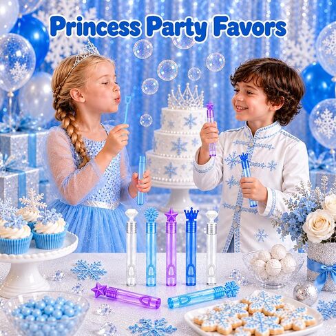 20-64PCS Mini Princess Bubble Wand Party Favors Supplies for Kids in Saudi Arabia