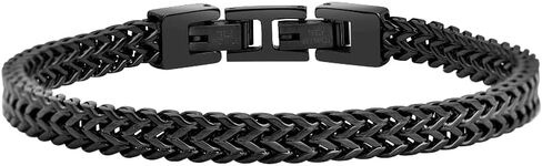 Geoffrey Beene Men’s Stainless Steel Double Franco Chain Bracelet with Extension in Saudi Arabia