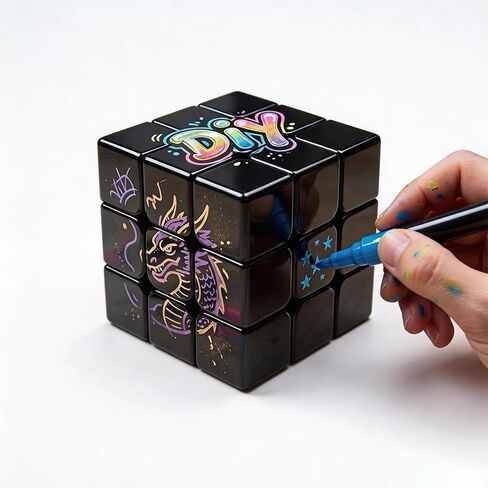 3x3 Black Speed Cube DIY 3x3 Blank Magic Cube in Saudi Arabia