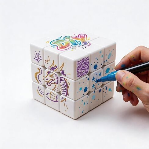 3x3 White Speed Cube DIY 3x3 Blank Magic Cube in Saudi Arabia