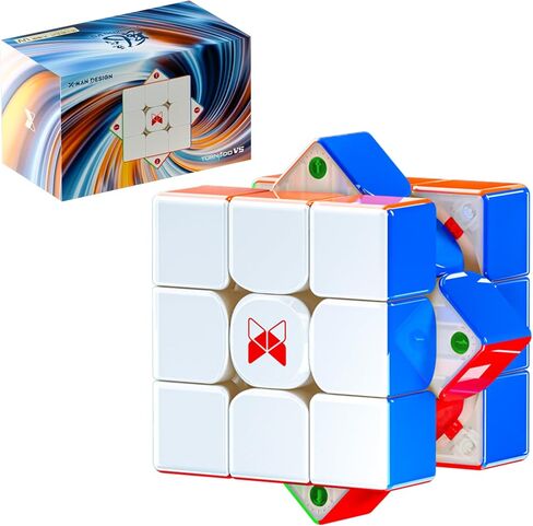 CuberShop QY X Man Tornado V5 Pioneer UV Coated (MagLev, 20-Magnet Ball Core), 2026 Top Config. Premium Flagship, 3x3 Magnetic Speed Cube - Fast, Smooth, Stable in Saudi Arabia