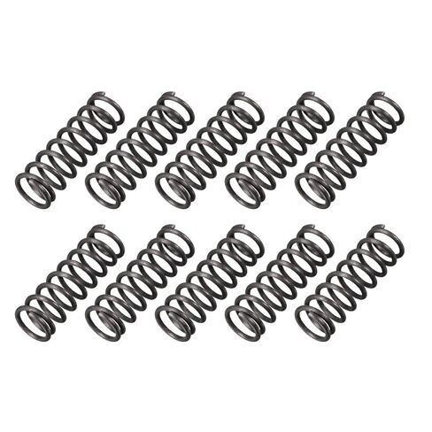 uxcell Compression Spring - 1.2mm Wire Dia , 10mm OD , 30mm Free Length Spring Steel Extension Spring,Black,10Pcs in Saudi Arabia