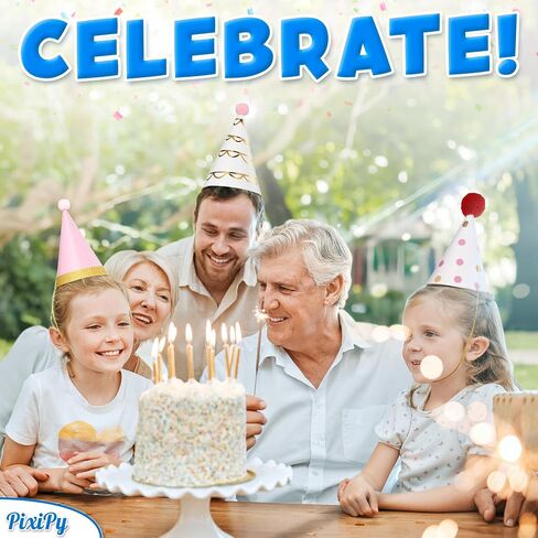 Kids Birthday Party Hats, 10 Pieces, Multicolor, Easy Assembly in Kuwait
