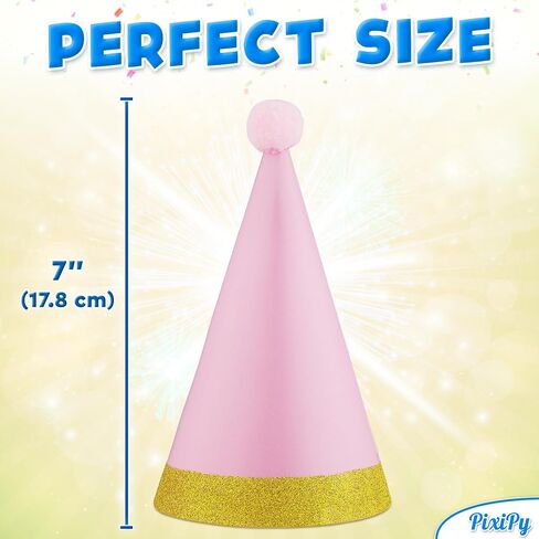 Kids Birthday Party Hats, 10 Pieces, Multicolor, Easy Assembly in Kuwait