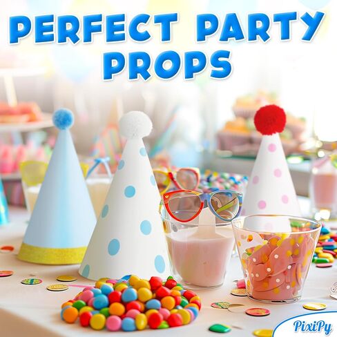 Kids Birthday Party Hats, 10 Pieces, Multicolor, Easy Assembly in Kuwait