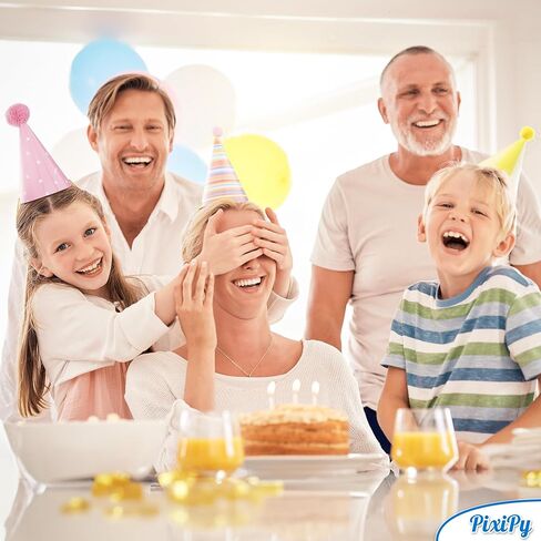 Kids Birthday Party Hats, 10 Pieces, Multicolor, Easy Assembly in Kuwait