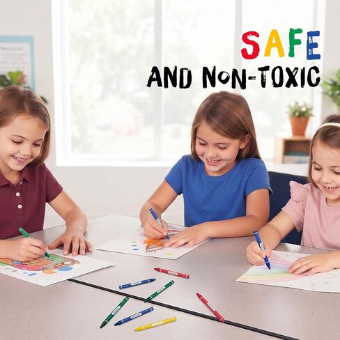 Rarlan Crayons Bulk, 300 Individual Packs of 4 Colors, 1200 count for Kids in Saudi Arabia
