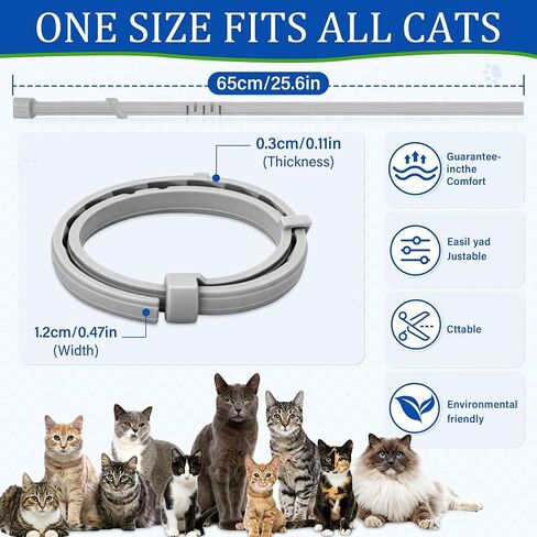 6 Pack Cat Collars – Adjustable Waterproof Pet Collars, Soft Flexible Material, Lightweight Design for Small Medium & Large Cats in Saudi Arabia