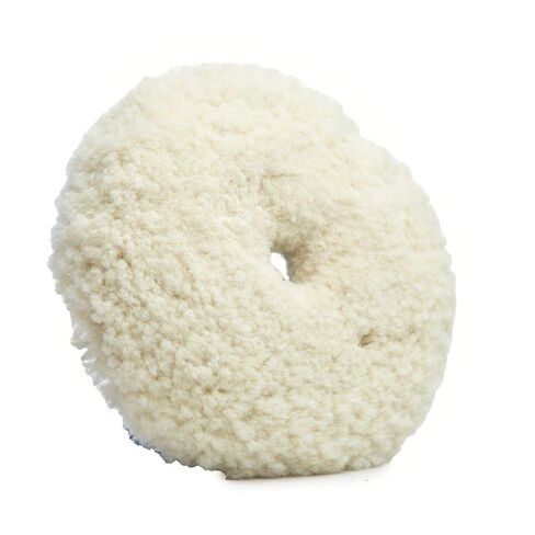 Standard Twisted Wool Buffing Pad (5 Pack, 3"), Premium Polishing Pads for Car Polishing Kit - Supports Heavy Cutting Application - Wool Hook & Loop 4 Ply Car Buffer Pads w/Curved Edge in Kuwait