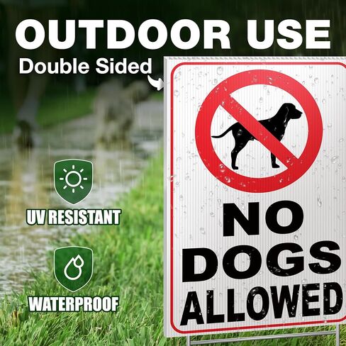 لافتة بعبارة No Dogs Allowed - No Dogs Allowed - No Dogs Sign - No Dogs Allowed - No Dogs You Dog - No Dogs On Lawn - لافتة للكلاب للسياج - لافتات للكلاب لديكور المنزل - كلاب اوف جراس in Kuwait