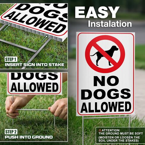 لافتة بعبارة No Dogs Allowed - No Dogs Allowed - No Dogs Sign - No Dogs Allowed - No Dogs You Dog - No Dogs On Lawn - لافتة للكلاب للسياج - لافتات للكلاب لديكور المنزل - كلاب اوف جراس in Kuwait