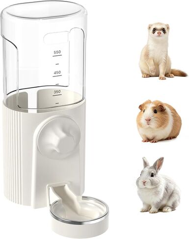 26oz Bite-Proof Rabbit Water Bottle, Small Animal Water Dispenser White in Saudi Arabia