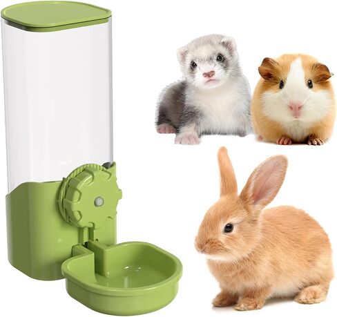 29oz Rabbit Water Bottle Dispenser for Cage, Bunny Water Bowl(Green) in Kuwait