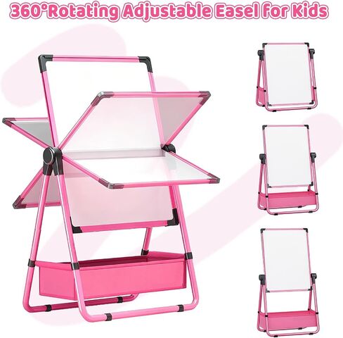 Art Easel for Kids, Adjustable Double Sided Toddler Easel Drawing Board in Kuwait