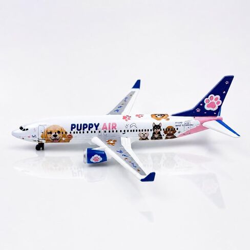 Dog Airplane Model, Puppy-Themed Passenger Aircraft with Paw Print Design, Die-cast Metal Planes Aircraft Suitable for Collection and Desktop Decor in Kuwait