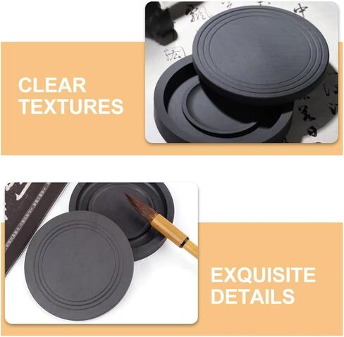 Natural Stone Inkstone with Lid for Chinese Calligraphy Ink Grinding in Kuwait