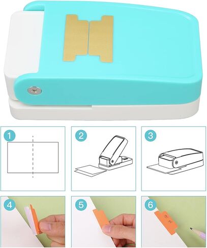Index Label Embossing Tool DIY Bookmark Notepad Separator Punch for Business Card Photo Album Handmade Craft in Kuwait