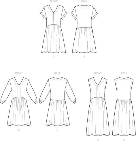 McCall's Easy to Make Misses' Sun Dresses Sewing Pattern Packet, Design Code M8281, Sizes XS-S-M-L-XL-XXL, Multicolor in Kuwait