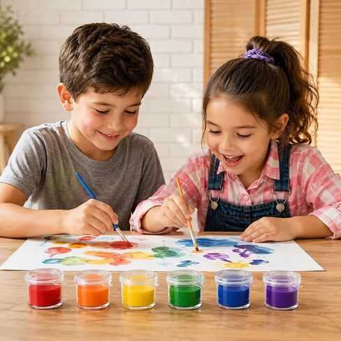 24 Pack Empty Paint Pots with Lids, Paint Pots DIY Craft Storage Containers in Kuwait