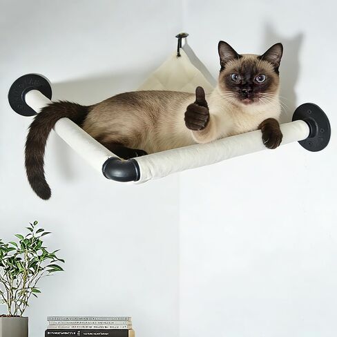 Cat Hammock Wall Mounted, Wall Mounted Cat Shelves, 35.43 x 12.99 in in Saudi Arabia