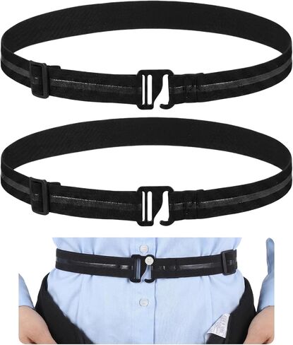 2 Pcs Shirt Stays, Shirt Stay Belt, Adjustable in Saudi Arabia