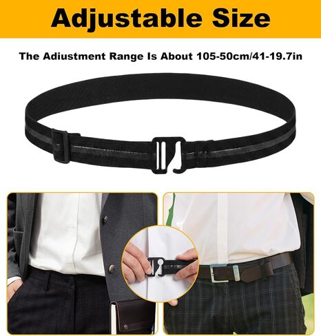 2 Pcs Shirt Stays, Shirt Stay Belt, Adjustable in Saudi Arabia