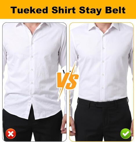 2 Pcs Shirt Stays, Shirt Stay Belt, Adjustable in Saudi Arabia