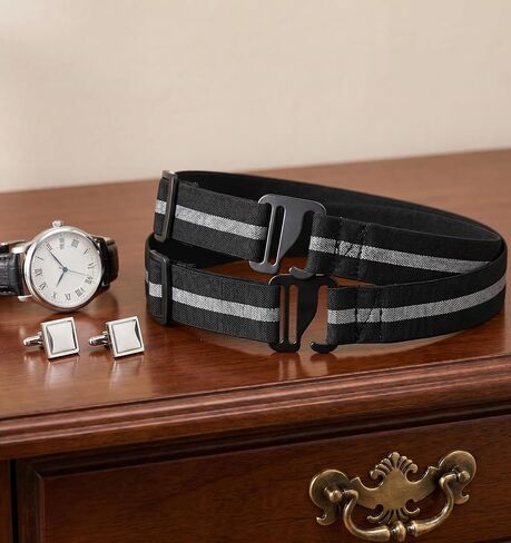 2 Pcs Shirt Stays, Shirt Stay Belt, Adjustable in Saudi Arabia