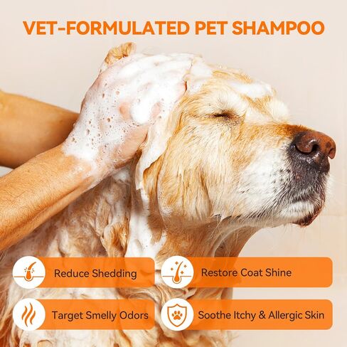 PUAINTA Dog & Cat Shampoo for Sensitive Skin, Soothing Bath Wash, Unscented in Kuwait