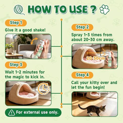 Catnip Spray for Cats - Enhance Playtime & Relaxation, Chasing, Toys, 60ML in Saudi Arabia