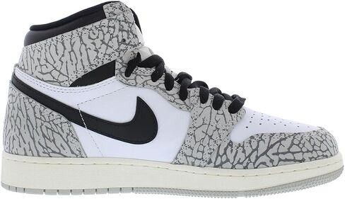 Nike Big Kid's Jordan 1 Retro High OG White Cement Grey/Blk/Wht (FD1437 052) - 5 in Kuwait